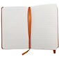 JAM Paper® Hardcover Lined Notebook With Elastic Closure, Travel Size, 4 x 6 Journal, Sunburst Orange, 1/pk (340528848)