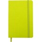 JAM Paper® Hardcover Lined Notebook with Elastic Closure, Large, 5 7/8 x 8 1/2 Journal, Green Apple, 1/pk (340528859)