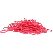 JAM Paper® Rubber Bands, #33 Size, Pink Rubberbands, 100/pack (333RBPI)
