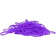 JAM Paper® Rubber Bands, #33 Size, Purple Rubberbands, 100/pack (333RBPU)