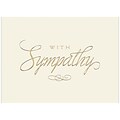 JAM Paper® Blank Sympathy Greeting Cards Set, Gold Sympathy, 25/Pack (526BG472WB)