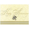 JAM Paper® Blank Anniversary Cards Set, Happy Anniversary, 25/pack (526XA5610WB)