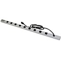 Wiremold® CabinetMate® Plug-In 9 Outlet Power Strip with 15 Cord; 120 V/15 A, Gray