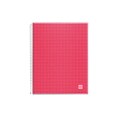 Miquelrius Raspberry Candy Code Four-Subject Notebook; College Rule, 8.5 x 11 (45065)