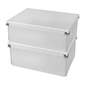 Samsill® Pop n’ Store Document Box, 12.75”L x 9.5”W x 5.94”H, White, 2/PK (PNS04LSWE2)
