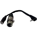 Comprehensive® MPS4RA-MJS/XLRJ 6 TRRS 3.5 mm Mini/XLR/Stereo Male/Female Audio Cable; Black