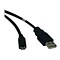 Tripp Lite 6 USB 2.0 Type A to Micro Type B Male/Male Hi-Speed Data Transfer Cable; Black (U050-006