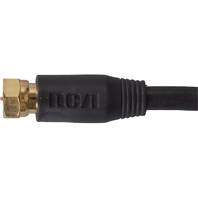 RCA VH612R 12' Coax Audio/Video Cable, Black