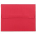 JAM Paper A2 Invitation Envelope, 4 3/8 x 5 3/4, Red Brite Hue, 50/Pack (15845I)