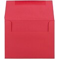 JAM Paper A2 Invitation Envelope, 4 3/8 x 5 3/4, Red Brite Hue, 50/Pack (15845I)