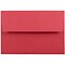 JAM Paper A8 Colored Invitation Envelopes, 5.5 x 8.125, Red Recycled, 25/Pack (27799)