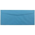 JAM Paper Clasp #10 Window Envelope, 4 1/8 x 9 1/2, Blue, 500/Pack (5156476H)