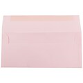 JAM Paper #10 Business Envelope, 4 1/8 x 9 1/2, Baby Pink, 25/Pack (2155777)