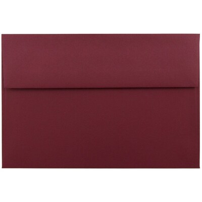 JAM Paper A9 Invitation Envelopes, 5.75 x 8.75, Dark Red, 25/Pack (31511321)