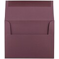 JAM Paper A2 Invitation Envelopes, 4.375 x 5.75, Burgundy, 25/Pack (36395847)