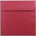 JAM Paper® 6.5 x 6.5 Square Metallic Invitation Envelopes, Stardream Jupiter Red, 25/Pack (SD853520)