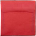 JAM Paper® 6.5 x 6.5 Square Translucent Vellum Invitation Envelopes, Primary Red, 25/Pack (1592122)