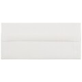 JAM Paper Strathmore #10 Business Envelope, 4 1/8 x 9 1/2, Bright White, 1000/Carton (191166B)