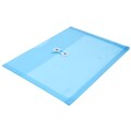 JAM Paper® Plastic Envelopes with Button and String Tie Closure, Letter Booklet, 9.75 x 13, Blue, 12