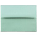 JAM Paper® A6 Invitation Envelopes, 4.75 x 6.5, Aqua Blue, 50/Pack (157460I)