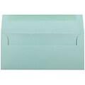 JAM Paper #10 Business Envelope, 4 1/8 x 9 1/2, Aqua Blue, 25/Pack (1523976)