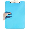JAM Paper® Plastic Clipboards, 9 x 13, Blue, 12/pack (340926882A)