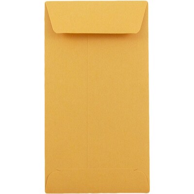 JAM Paper #5.5 Coin Business Envelopes, 3.125 x 5.5, Brown Kraft Manila, Bulk 1000/Carton (01623991B