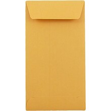 JAM Paper #5.5 Coin Business Envelopes, 3.125 x 5.5, Brown Kraft Manila, Bulk 1000/Carton (01623991B