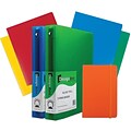 JAM Paper® Back To School Assortments, Orange, 4 Heavy Duty Folders, 2 1.5 Inch Binders & 1 Orange Journal, 7/Pack (CW15OASSRT)