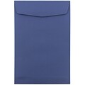 JAM Paper® 6 x 9 Open End Catalog Envelopes, Presidential Blue, 25/Pack (363913003)