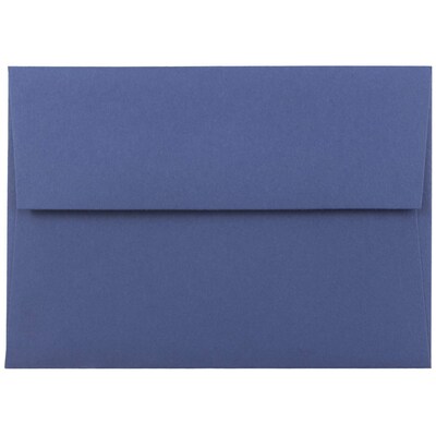 JAM Paper A6 Invitation Envelopes, 4.75 x 6.5, Presidential Blue, 25/Pack (563916906)
