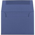 JAM Paper A6 Invitation Envelopes, 4.75 x 6.5, Presidential Blue, 25/Pack (563916906)