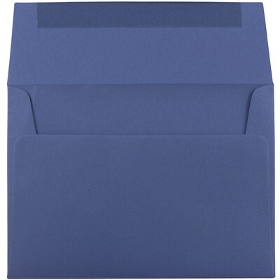 JAM Paper® A9 Invitation Envelopes, 5.75 x 8.75, Presidential Blue, Bulk 1000/Carton (563916910B)