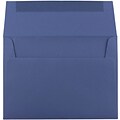 JAM Paper A10 Invitation Envelopes, 6 x 9.5, Presidential Blue, 50/Pack (563916912I)