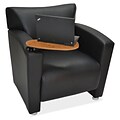 OfficeSource Tribeca Series, Chair with Tablet Arm, Black (9681TABLK)