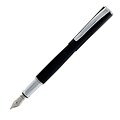 Monteverde Impressa Fountain Pen, Broad Nib, Black with Chrome Trim (MV29851)