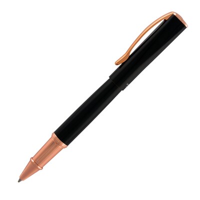 Monteverde Impressa Rollerball Pen, Black with Rose Gold (MV29866)