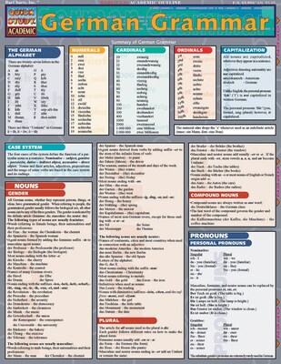 BarCharts, Inc. QuickStudy® German Flashcard & Reference Set (9781423230618)