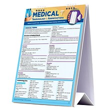 BarCharts, Inc. QuickStudy® Medical Terminology Reference Easel Reference Set (9781423230526)