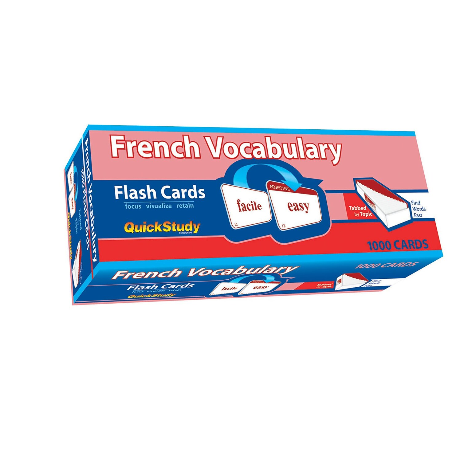 BarCharts, Inc. QuickStudy® French Flashcard & Reference Set (9781423230670)