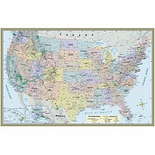QuickStudy World/US Maps, 50 x 32, 2/Pack (9781423230700)