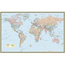 QuickStudy World/US Maps, 50 x 32, 2/Pack (9781423230700)