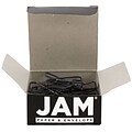 JAM Paper® Colorful Butterfly Paper Clips, Black Paperclips, 15/Pack (332BYBL)