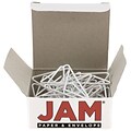 JAM Paper® Butterfly Paper Clips, White Paperclips, 15/pack (332BYWH)