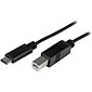 StarTech 3.3' USB 2.0 C to USB 2.0 B Male to Male Cable, Black (USB2CB1M)