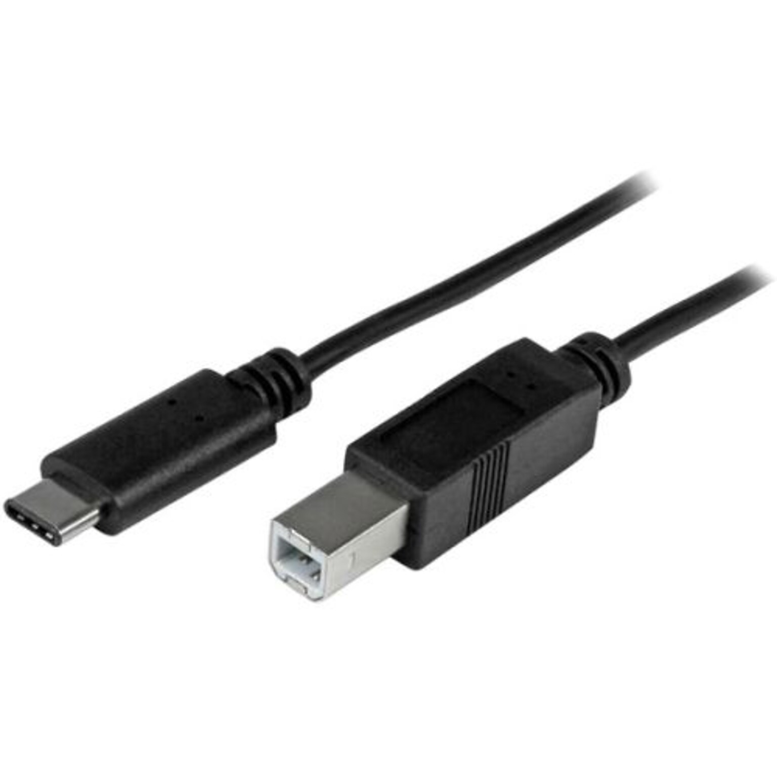 StarTech 3.3 USB 2.0 C to USB 2.0 B Male to Male Cable, Black (USB2CB1M)
