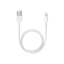 Apple Data Transfer Cable; 0.5m, White, Lightning to USB (ME291AM/A)