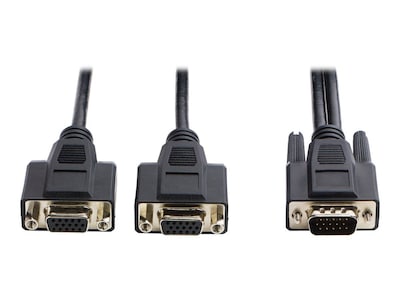 Tripp Lite P516-HR 6 High-Resolution VGA Monitor Y-Splitter Cable; Black