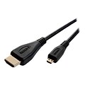 Comprehensive® Standard Series HD-AD3EST 3 HDMI/HDMI Micro Male/Male Audio/Video Cable; Black