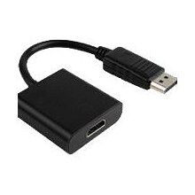 4XEM 4XDPHDMI 8 DisplayPort Male to HDMI Female Adapter for Audio/Video, Black